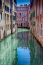 A quiet canal in Venice Italy Royalty Free Stock Photo