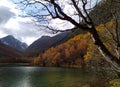 Lake in the mountains. The North Caucasus.