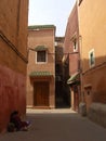 A quiet corner of the old Jewish Quarter of Marrakech