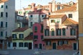 A quiet corner of old Venice. Italy Royalty Free Stock Photo