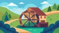 In the quiet countryside the peaceful sound of the waterwheel could be heard for miles a nostalgic reminder of simpler