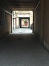 quiet courtyard of St. Petersburg Royalty Free Stock Photo