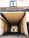 quiet courtyard of St. Petersburg Royalty Free Stock Photo