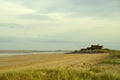 Quiet day on the beach. Royalty Free Stock Photo