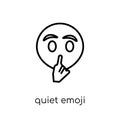 Quiet Emoji Icon From Emoji Collection.