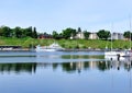 Quiet harbor of Lappeenranta Royalty Free Stock Photo