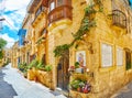 The cozy streets of Rabat, Malta