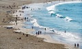 Swimming at Bondi Beach, Sydney, Australia