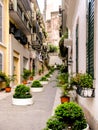 A quiet little street in Macau Royalty Free Stock Photo