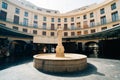 Quiet moment in the Plaza Redonda, Round square, Valencia, Spain