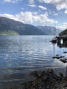 A quiet morning in Oasnes at Lysefjorden, Norway Royalty Free Stock Photo