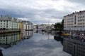 Quiet Morning Reflections, Alesund, Norway Royalty Free Stock Photo