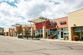 Quiet, mostly empty streets in the Denver Suburbs Royalty Free Stock Photo