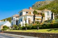 Quiet neighbourhood of small coastal town of Muizenberg Royalty Free Stock Photo