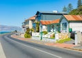 Quiet neighbourhood of small coastal town of Muizenberg Royalty Free Stock Photo