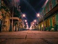 A quiet night in the old city of Semarang City home road street night silhouette night tree sky building countryroad extremeroad Royalty Free Stock Photo