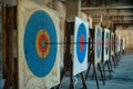 Quiet Olympic Archery Range Royalty Free Stock Photo