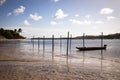 Quiet and paradisiacal beach in Barra de Cunhau in the state of Rio Grande do Norte in Brazil