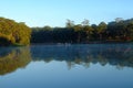 Quiet, peaceful scenery of Than Tho lake, Da Lat Royalty Free Stock Photo