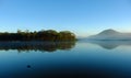 Quiet, peaceful scenery of Than Tho lake, Da Lat Royalty Free Stock Photo