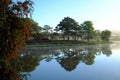 Quiet, peaceful scenery of Than Tho lake, Da Lat Royalty Free Stock Photo