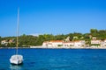 Quiet picturesque village by the sea. Korcula, Croatia.