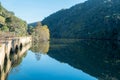 A quiet place with water reflection at Embalse de picada Royalty Free Stock Photo