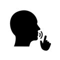 Quiet, please. Keep silence symbol. Keep quiet sign Ã¢â¬â for stock Royalty Free Stock Photo