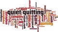 Quiet quitting word cloud