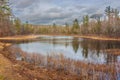 Quiet reflecton spot on New Hampshire pond