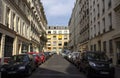 A quiet residential street in the Paris Left Bank