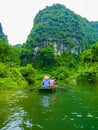 Quiet Ride On Peaceful Tam Coc River Royalty Free Stock Photo