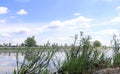 Quiet river Kotorosl in Yaroslavl district Strelka