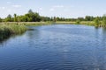 Quiet Ros river at summer Royalty Free Stock Photo