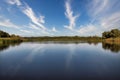 Quiet Ros river in summer, Ukraine Royalty Free Stock Photo