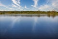 Quiet Ros river in summer, Ukraine Royalty Free Stock Photo