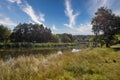 Quiet Ros river in summer, Ukraine Royalty Free Stock Photo