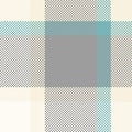 Quiet seamless vector textile, folklore tartan plaid texture. Ornate check fabric background pattern in grey and beige colors Royalty Free Stock Photo