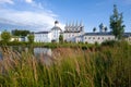 Quiet September morning in the territory of the Tikhvinsky Uspensky monastery. Leningrad Region, Russia Royalty Free Stock Photo