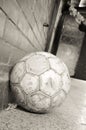 Quiet soccer ball