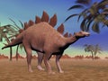 Quiet stegosaurus Royalty Free Stock Photo