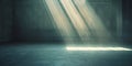 The quiet stillness of an empty ballet studio, created with Generative AI technology