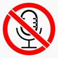 Quiet. Stop sound. Not loud. No microphone