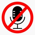 Quiet. Stop sound. Not loud. No microphone