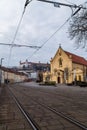 Quiet street in Bratislava Royalty Free Stock Photo