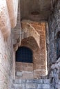 Quiet street in old city Yafo-Israel Royalty Free Stock Photo