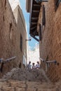 Quiet street in old city Yafo, Israel Royalty Free Stock Photo