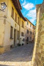 Street in Montefioralle, Tuscany Royalty Free Stock Photo