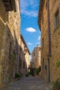 Street in Montefioralle  Tuscany Royalty Free Stock Photo