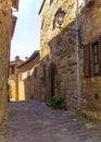 Street in Montefioralle  Tuscany Royalty Free Stock Photo